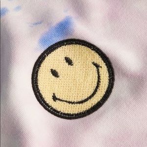 Sandro Sweaters | Sandro Tie Dye Smiley Sweatshirt Size 2 M | Color: Blue/Pink | Size: M | Savhersch's Closet